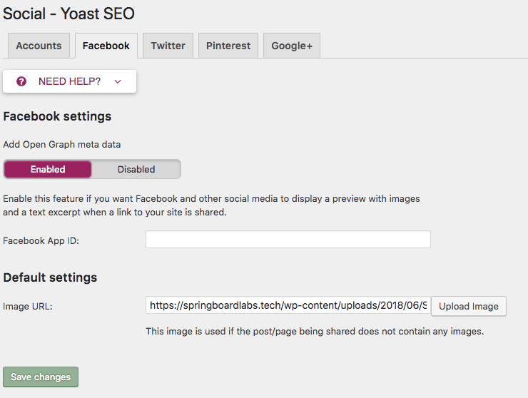 Sharing Web Pages On Social Media Yoast SEO Options