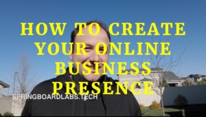 Man talking about How to create an online presence for your business