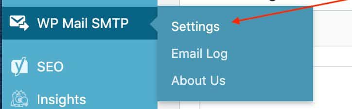 WP Mail SMTP settings tab