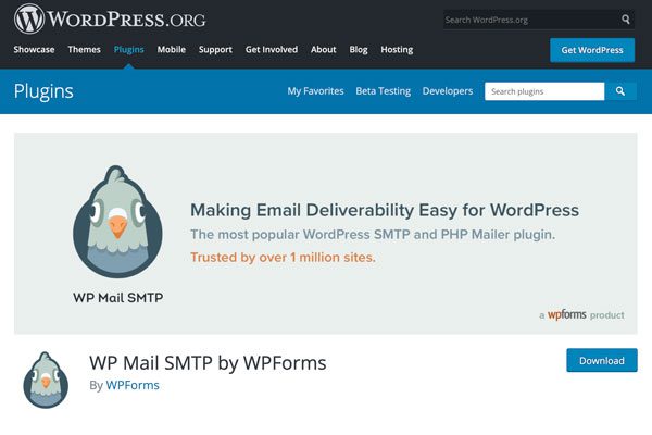 Download the WP Mail SMTP by WPForms plugin to fix your Woocommerce email error notifications in Gmail