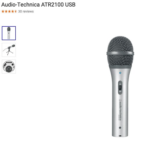 Audio Technica ATR2100 USB mic