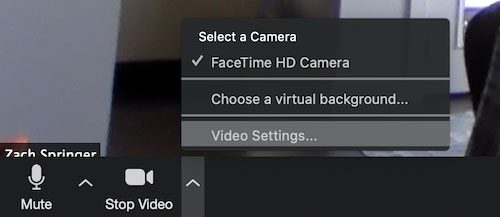 Zoom meeting tips video settings
