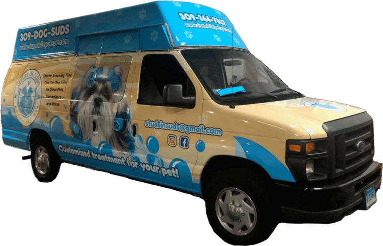 Studs In Suds Norwalk Connecticut mobile dog grooming van